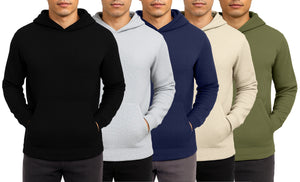 Men's Waffle Knit Thermal Pullover Hoodie (S-3XL) view 5