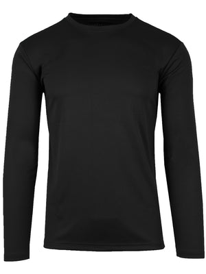 Men's Long Sleeve Moisture-Wicking Crew Neck Tees – Quick Dry, Odor Resistant, Wrinkle-Free Active Shirts view 5