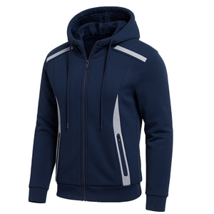 Men's Heavyweight Sherpa Fleece-Lined Full Zip Classic Tech Hoodie