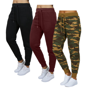 3-Pack Women's Loose Fit Fleece Jogger Sweatpants (S-3XL) view 4