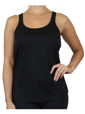 Womens Moisture Wicking Racerback Tanks view 2