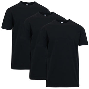 3-Pack Men's Short Sleeve Crew Neck Cotton Teen (Sizes, M - 3XL) view 4