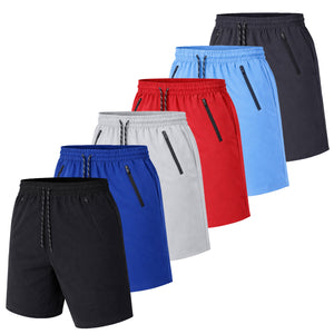 Men's 3-Pack Performance Training Shorts With Zipper Pockets (Sizes, S to 2XL) view 1