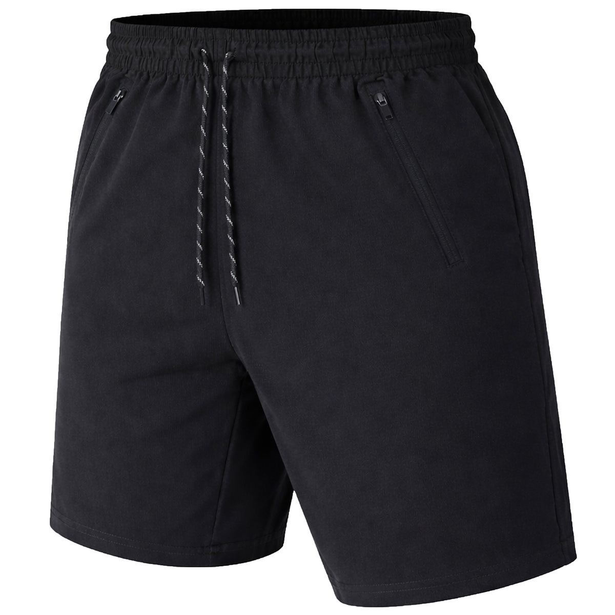 Men's Performance Training Shorts With Zipper Pockets (Sizes, S to 2XL)