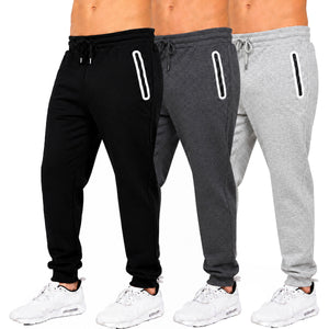 3-Pack Men's Fleece-Lined Jogger With Heat Seal Zipper Side Pockets view 3