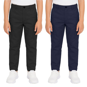 2-Pack Boy’s Super Stretch Cotton Cargo Pants – Durable, Comfy & Functional Everyday Wear view 6