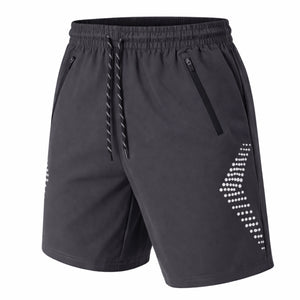 Men's Performance Training Shorts With Zipper Pockets (Sizes: S to 2XL) view 3