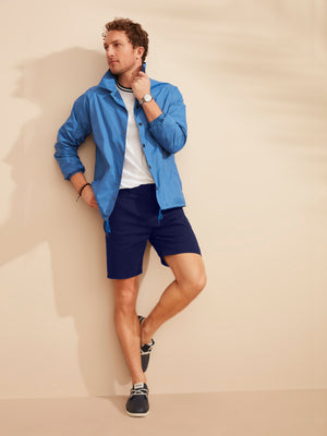 Men's 5-Pocket Flat-Front Stretch Twill Chino Shorts (Size 30-42) view 5