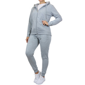 Women's Fleece-Lined Full-Zip Hoodie & Jogger 2-Piece Set view 5