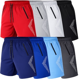Men's Performance Training Shorts With Zipper Pockets (Sizes: S to 2XL) view 1