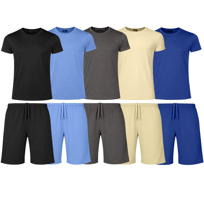 2-Piece Men's Poly Tech Lounge Top & Bottom Set (Sizes S - 3XL)