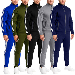 Men’s Tech Fleece Tracksuit Set Full Zip Hoodie and Jogger Pants 2 Piece Outfit (S-3XL) view 1