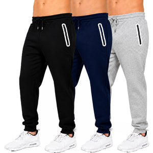 3-Pack Men's Fleece-Lined Jogger With Heat Seal Zipper Side Pockets view 5