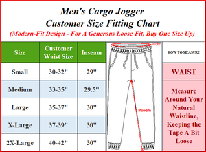 Men's Cotton Flex Stretch Cargo Jogger Pants (Sizes: S-2XL) view 6