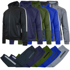 Men's Tech Fleece Full Zip Tracksuits 2 Piece Sets Athletic Jogging Outfit (S-3XL) view 1