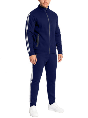 Men’s Tech Fleece Tracksuit Set Full Zip Hoodie and Jogger Pants 2 Piece Outfit (S-3XL) view 5
