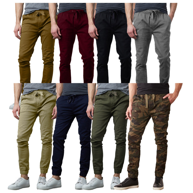 Men’s Slim-Fit Twill Jogger Pants