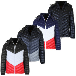 Men's Heavyweight Quilted Hooded Puffer Bubble Jacket (Sizes, S to 2XL) view 1
