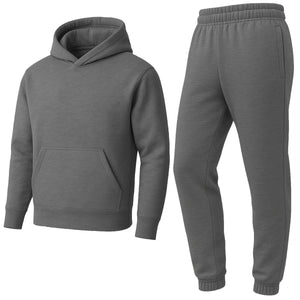 Men’s Heavyweight Soft Fleece Cotton Blend Pullover Hoodie & Sweatpants Jogging Set (S-2XL) view 4