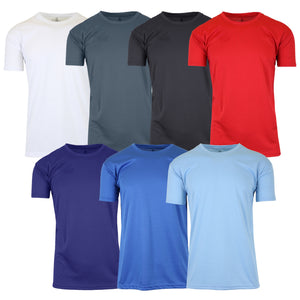 2-Pack Men's Short Sleeve Moisture-Wicking Quick Dry Performance Crew Neck Tee (S-2XL) view 1