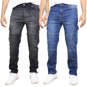 2-Pack Men's Modern Fit Stretch Cargo Pocket Flex Jeans view 3