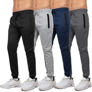 Men's Performance Tech Joggers Sweatpants With Heat Seal Zipper Side Pockets (Sizes: S-2XL) view 1