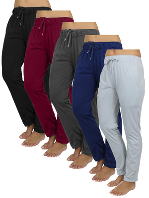 Women's 5-Pack Loose Fit Classic Lounge Pants (Sizes, S-3XL) view 2