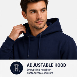 Men’s Soft Fleece Cotton Blend Pullover Hoodie & Sweatpants Jogging Set view 3