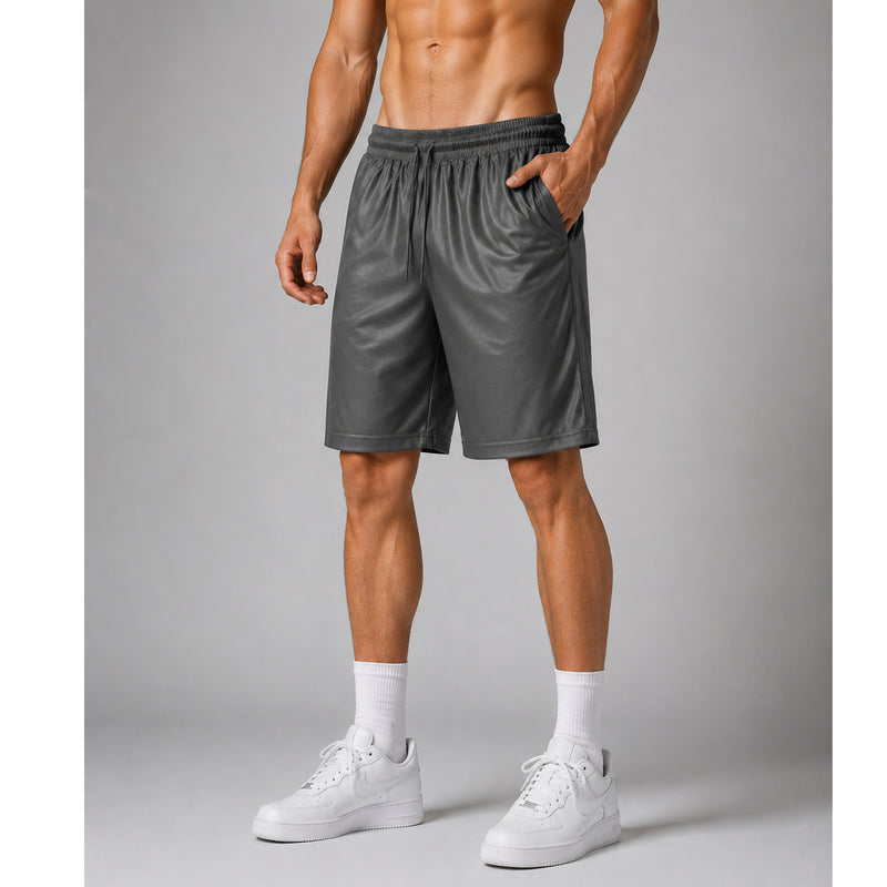Men's Moisture Wicking Dazzle Athletic Shorts with Pockets – Lightweight Sports & Lounge Shorts