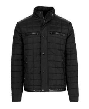 Men's Lightweight Quilted Jacket with Synthetic Trim Design (Sizes, S-2XL) view 2