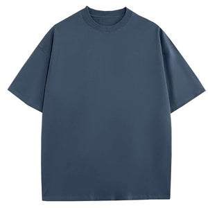 Men's Oversized Heavyweight Loose Fit Cotton Crew Tshirts view 4