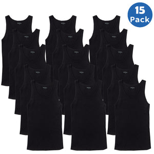 Men’s Ribbed Classic Tank Tops – Soft Cotton Blend (Multipacks) view 5