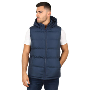 Men’s Heavyweight Hooded Puffer Bubble Vest view 3