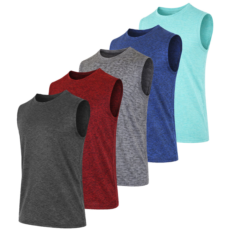 Men's Moisture Wicking Performance Sleeveless Muscle Tee (S - 3XL)