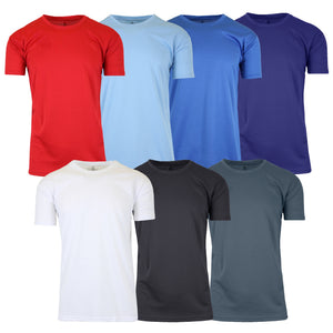 5-Pack Men's Short Sleeve Moisture-Wicking Quick Dry Performance Crew Neck Tee (S-2XL) view 1