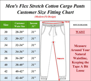 Men's Flex-Stretch Cotton Cargo Pants – Comfortable, Durable & Versatile (31-Inch Inseam) view 2