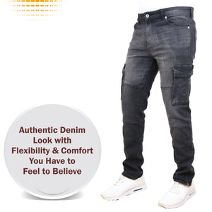 3-Pack Men's Modern Fit Stretch Cargo Pocket Flex Jeans view 5
