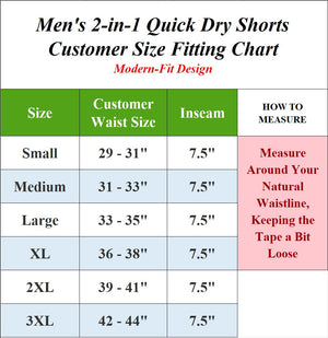 Men’s 2-in-1 Athletic Gym Shorts with Liner – Quick Dry, Stretch Workout Running Shorts view 2