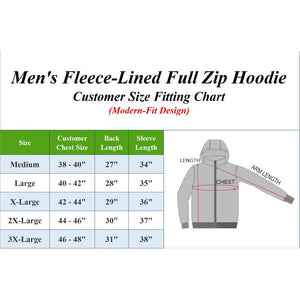Men’s Fleece-Lined Zip-Up Hoodies – Warm Cotton Blend, Modern Fit Sweatshirts view 2