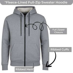3-Pack Men’s Fleece-Lined Full-Zip Hoodie (S-3XL) view 3