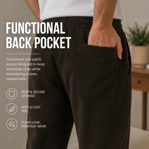 3-Pack Men's Heavyweight Fleece Sweatpants with Open Bottom view 3