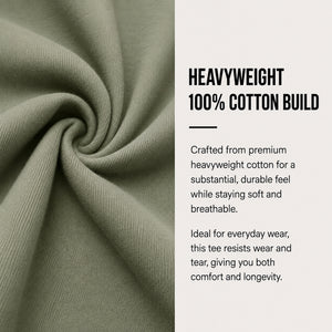 5-Pack Men's Oversized Heavyweight Cotton Crew Neck Short Sleeve Tshirts Loose Fit Tops (S-3XL) view 6