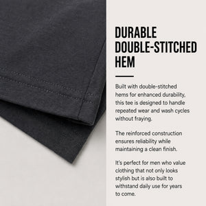 5-Pack Men's Oversized Heavyweight Cotton Crew Neck Short Sleeve Tshirts Loose Fit Tops (S-3XL) view 5