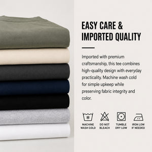 5-Pack Men's Oversized Heavyweight Cotton Crew Neck Short Sleeve Tshirts Loose Fit Tops Tees