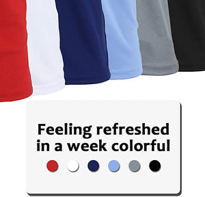 3-Pack Men's Short Sleeve Polo Shirts – Moisture-Wicking, Stretch Knit, Tagless, Regular Fit for All-Day Comfort view 3