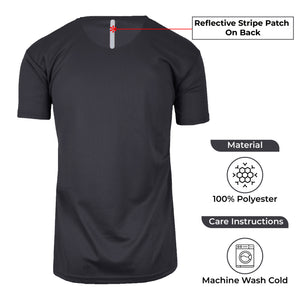 5-Pack Men's Short Sleeve Moisture-Wicking Quick Dry Performance Crew Neck Tee (S-2XL) view 2