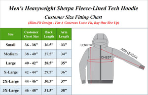 Men's Heavyweight Sherpa Fleece-Lined Full Zip Classic Tech Hoodie view 6
