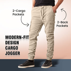 Men's Super Flex Stretch Cargo Jogger Pants (Sizes S-2XL) view 3