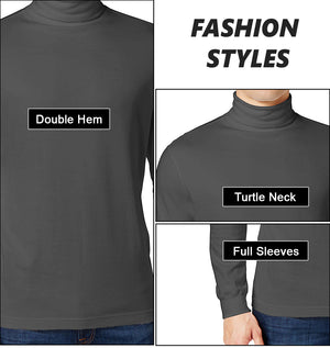 Men's Long Sleeve Turtle Neck T-Shirt (Sizes, S to 2XL) view 5