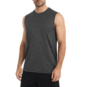 Men's Moisture Wicking Performance Sleeveless Muscle Tee (S - 3XL) view 2